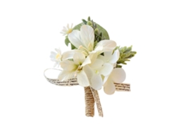 Laxiscreed Alianças De Lapela Com Rosas Plásticas Para Noivas E Damas De Honra