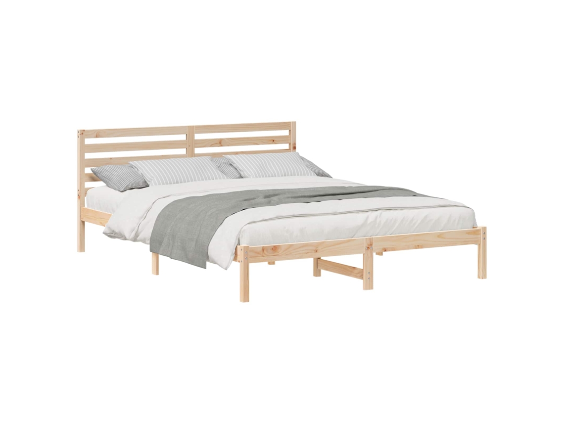 Estrutura da Cama com Cabeceira Castanho 160 X 220 Cm MAISON EXCLUSIVE