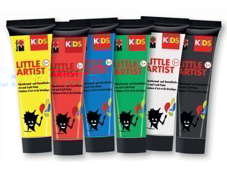 Tinta Artesanal MARABU Kids Little Artist 75 Ml Conjunto de 6