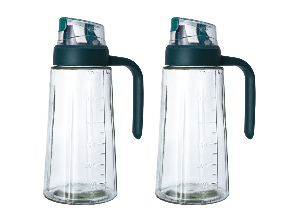 Garrafa De Óleo Garrafa De Vidro 630Ml Dispensador De Vinagre E Óleo Garrafa De Vidro De Grande Capacidade Dispensador De Azeite Grande ZMDECQNA