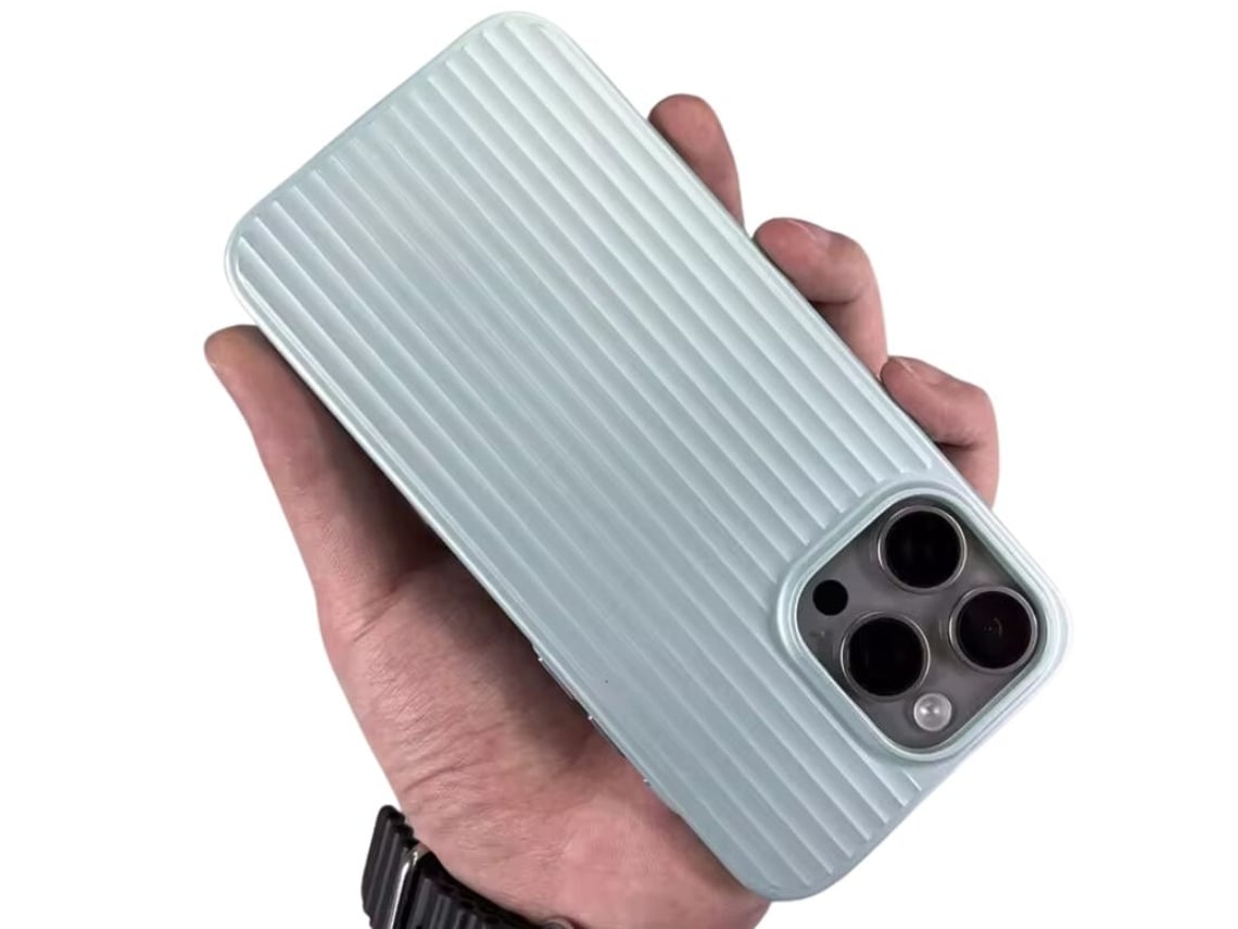 Capa Rigida Ondulada Wave para iPhone 15 VEANXIN Verde