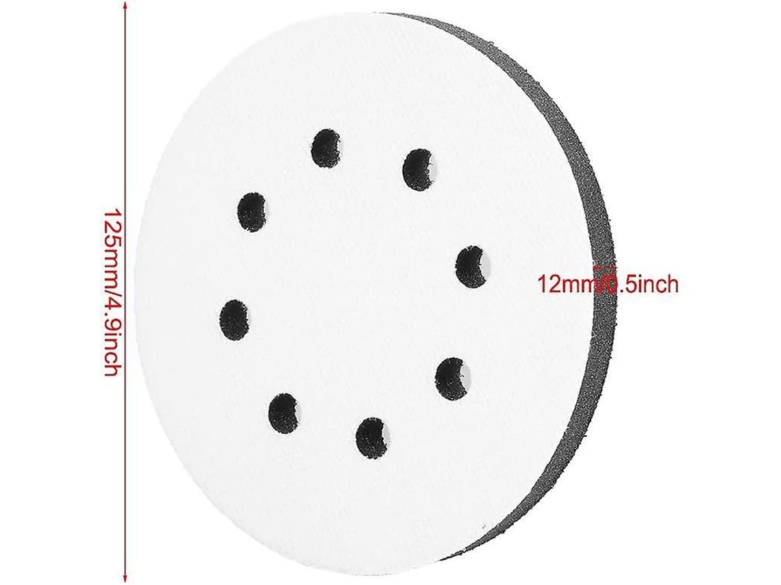 Almofada de Interface BRILVIBERA de esponja macia para lixamento, diâmetro 125 mm (8 furos)