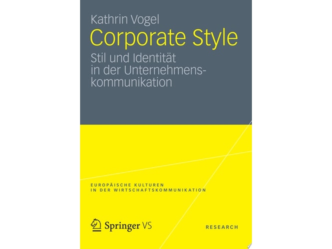 Livro Corporate Style De Kathrin Vogel (alemão)