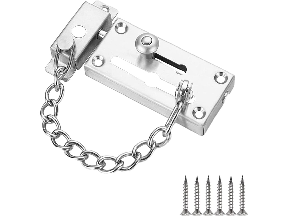 Cadeado de Corrente para Porta , Proteção, Resistente, Aço Inoxidável