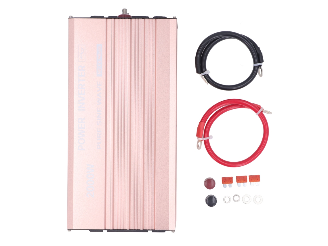 Inversor De Energia Para Carro 2pçs: Tomadas Universais 3 Buracos, Usb, Ondas Senoidais Puras 2000w, 48v Para 220v