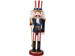 Figura de Contos de Fadas em Madeira 25cm Decorativo Natal Ornamento Mesa Presente