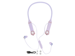 Fones de Ouvido Bluetooth Intra auricular com banda cervical EOOCOO com luz RGB e resistência IPX5