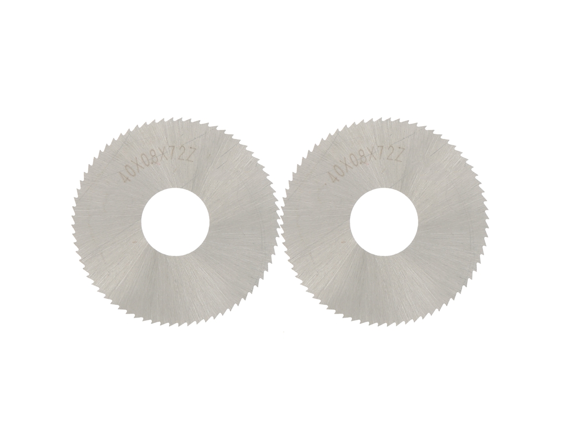Lâmina Circular De Fresagem Aço Rápido 40x0.8mm 72 Dentes Para Madeira Plástico Metal 2pcs