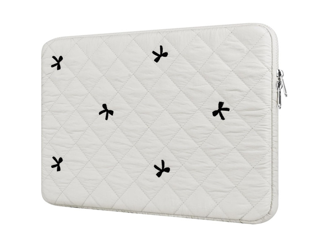 Capa Para Laptop De 13 A 14 Polegadas, Ideal Para Bordados Com Laços, Compatível Com Laptops Macbook/chromebook/pc De 13 A 14 Polegadas, Branca.