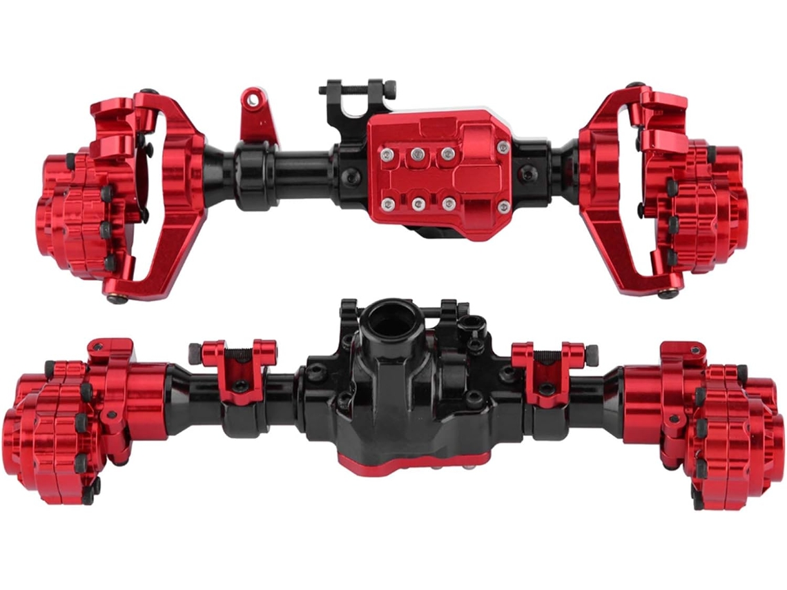 Acessório para Carro em Miniatura, Eixos Portais de Metal Dianteiros e Traseiros para Crawlers Rc em Escala. SFUSHOS