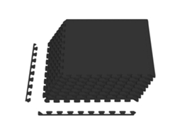 Vidaxl Tapetes 24 Pcs Preto 8,64 M² Espuma Eva