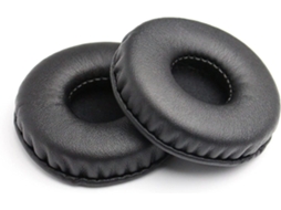 Lurelia Almofadas Fones de Ouvido para Ouvintes, 1 Par, com Couro Proteico e Espuma Viscoelástica, Vermelho, 70 mm, 1 Par