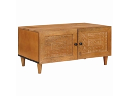 Vidaxl Mesa De Centro Marrom Claro 80 X 54 X 40 Cm
