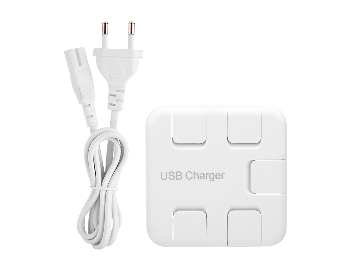 Carregador Rápido Inteligente Usb (carregamento Inteligente De 5 Portas)