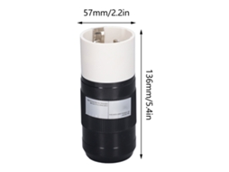 Conector Plug Twist Lock 50a Gerador 250vac