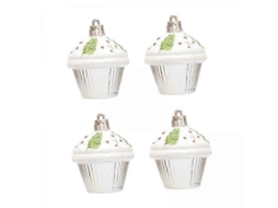 X 4 Enfeites Para Cupcake De Natal, Enfeites Para Pendurar Na Árvore De Natal. Olysi Shop
