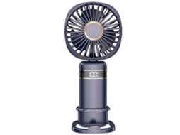 Ventilador Portátil Doméstico Com Display Em Suporte De Mesa Mão Mini Ve Ntilador Recarregável