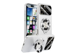 Capa Para Iphone 17 Pro Max Anel Suporte Protetor Lente Branco Czhhmart