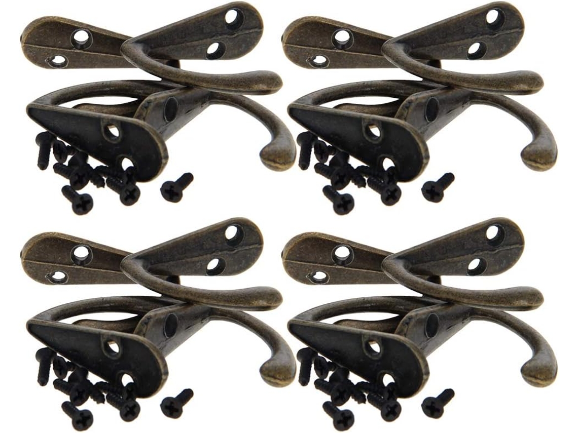 Cabides De Parede Compactos, Ganchos Em Liga Zinco Para Roupas,