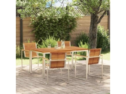 Vidaxl Conjunto De Jantar Para Jardim 5 Pcs