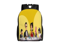 Mochila De Estudante Bobs Burgers W410, Leve E Elegante, À Prova Dágua E Com Alça De Ombro Ajustável J410 Olysi Shop