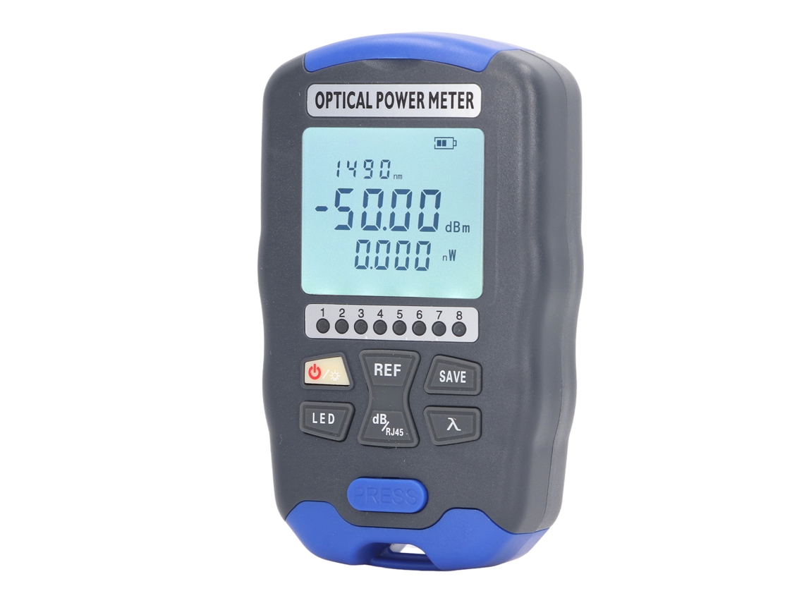 Medidor De Potência Mínimo De Fibra Óptica Universal 3 Em 1 Com Luz Led Aua Dc50