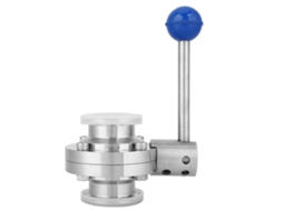 Válvula Sanitária de Aço Inoxidável 304, 1,5 Polegadas, com Alavanca, para Água e Óleo, Clamp Valve S/MARCA