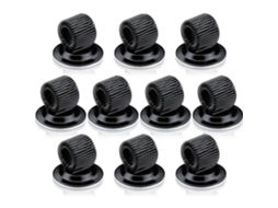 10 Portavasos de Aço com Clip Adhesivo e Anillo Ajustável para Neveras, Pizarras e Superfícies Secas S/MARCA