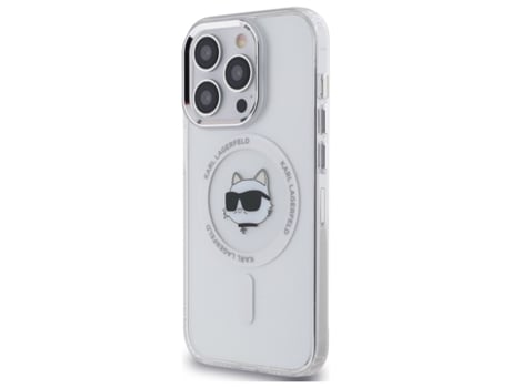 Capa Magsafe para iPhone 14 Pro KARL LAGERFELD Pele Sintética Branco