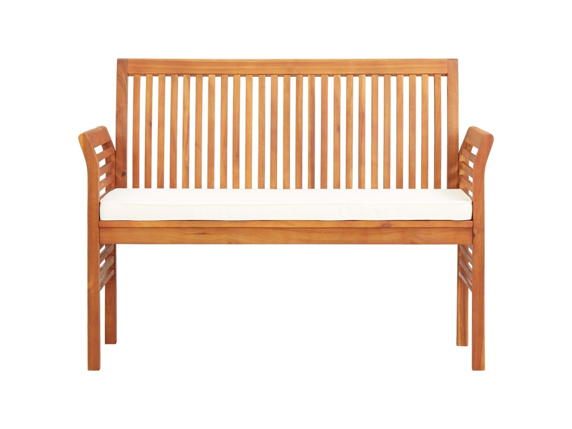 Maison Exclusive - Banco De Jardim 2 Lugares C/ Almofadão 120 Cm Acácia Maciça