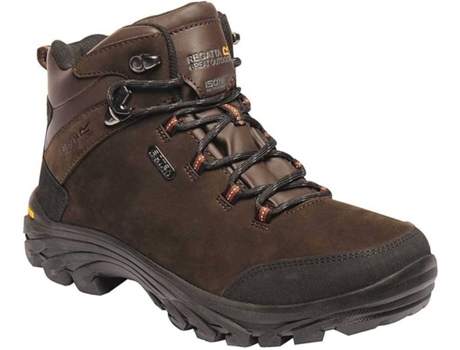 Botas para Homem REGATTA Burrell Couro Castanho para Montanha (EU 42)