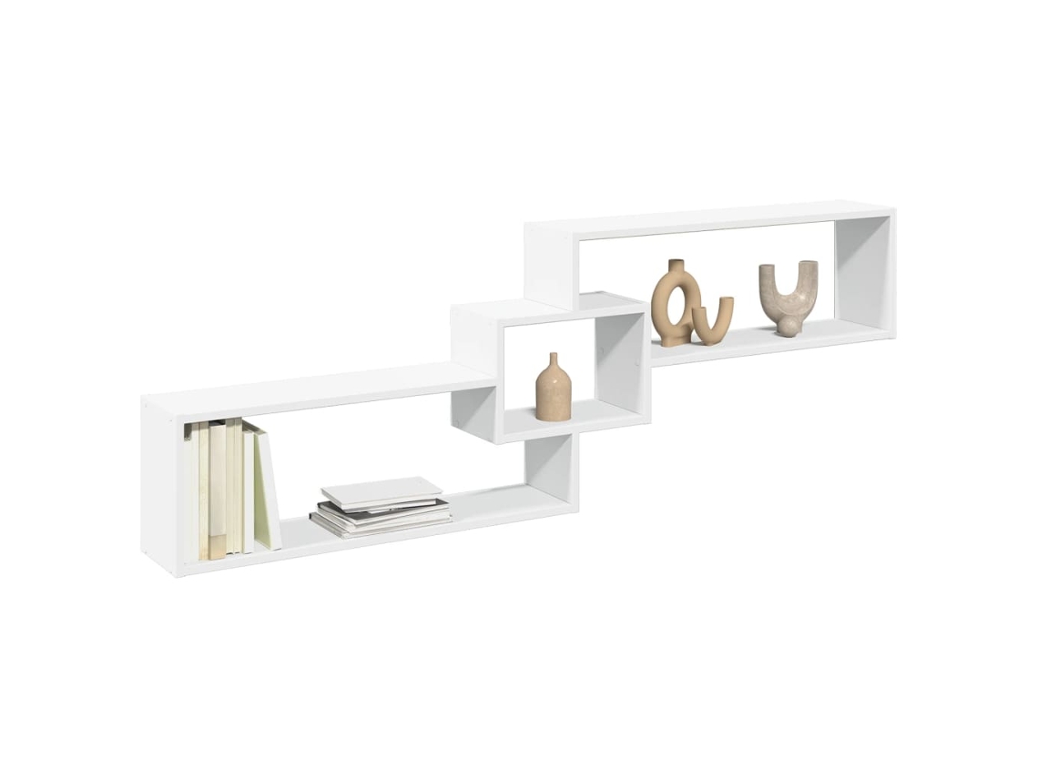 Vidaxl Armário De Parede 158x18x53 Cm Derivados De Madeira Branco