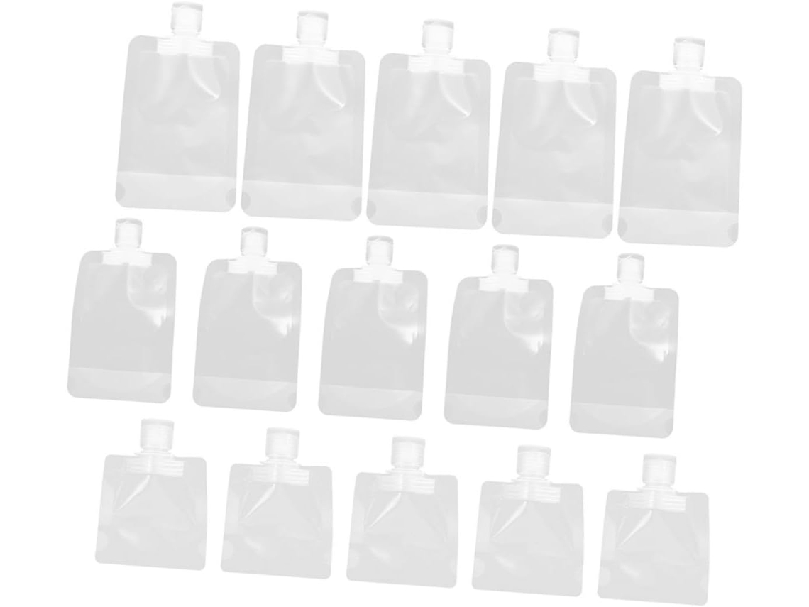 De 24 Sachês Recarregáveis Para Cosméticos, Macios E Impermeáveis, Em Formato Quadrado, Para Loção E Outros Produtos.