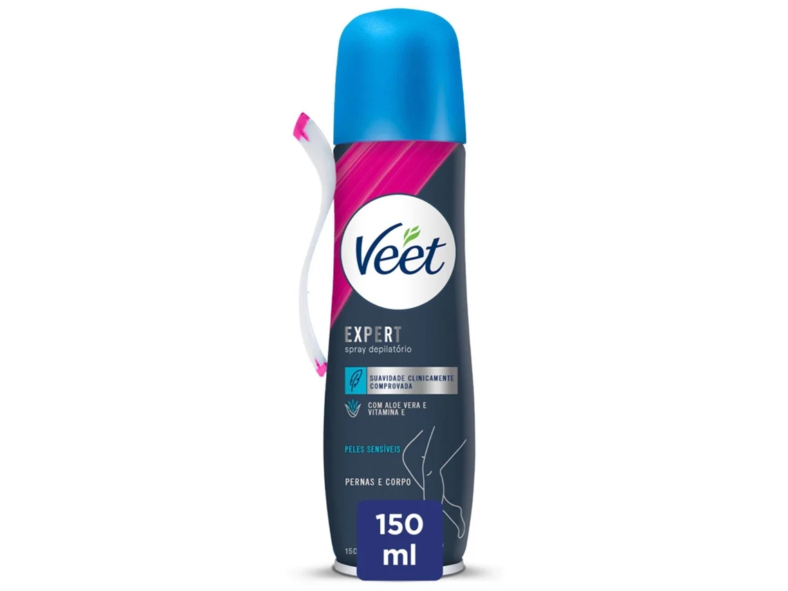 Spray Depilatório Expert Corpo Pele Sensível VEET emb. 150 ml