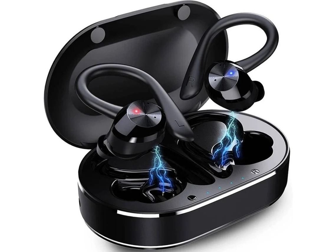 Auriculares Bluetooth True Wireless (in Ear - Microfone - Noise Cancelling - Preto)