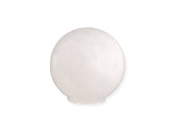 Abajur de Vidro Esférico Opala de 16Cm Boca de 5Cm