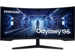 Monitor Curvo Gaming SAMSUNG LC34G55TWWRXEN (34'' - 1 ms - 165 Hz - WQHD)