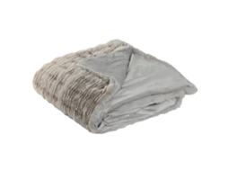 Manta de Poliéster 650 G/m² Cinza Claro para Cama, 220 X 240 X 1 Cm ALEXANDRA HOUSE LIVING