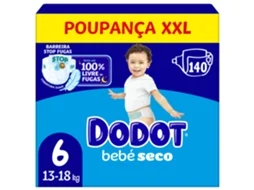 Caixa Fraldas Dry Baby Extra XXL 13-18kg T6 Dodot