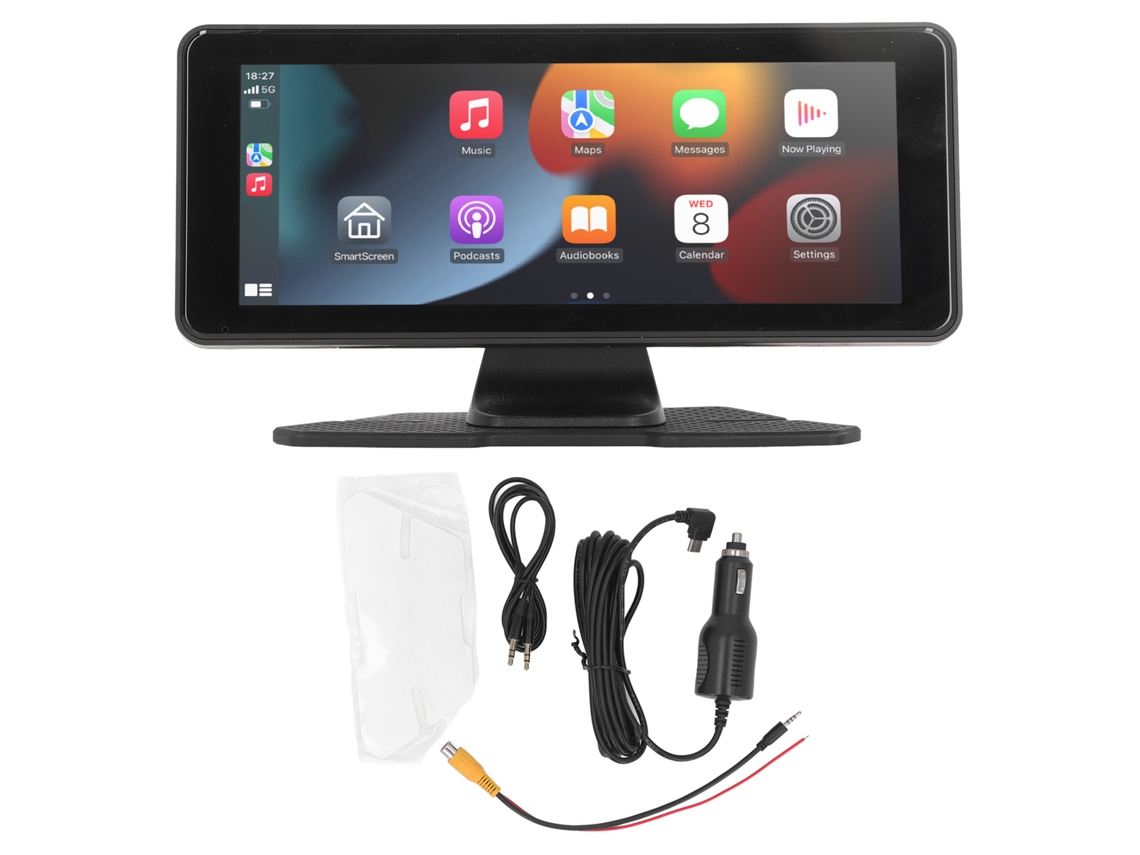 Estéreo Carro Táctil 6.86 Polegadas Com Dashcam 1080p Carplay Android Auto