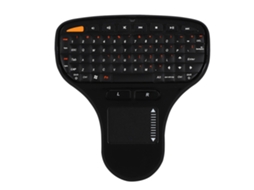 Teclado Mouse 2 em 1 Sem Fio, 2.4GHz, Touch Control, Mini, USB, Preto