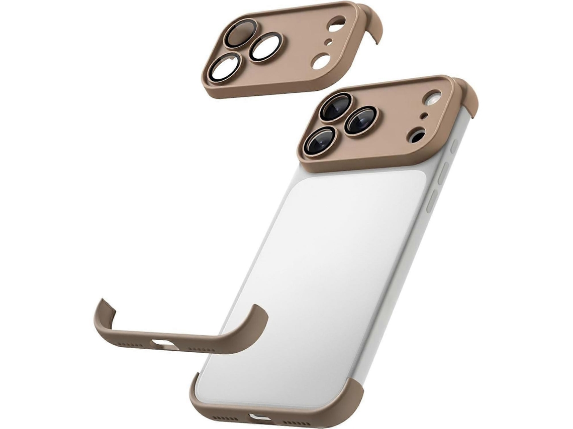 Capa Ultrafina E Sem Moldura Em Tpu Com Airbags Nos Quatro Cantos, À Prova De Choque E Com Película Protetora Para Lente, Para Iphone 17 Pro Max.