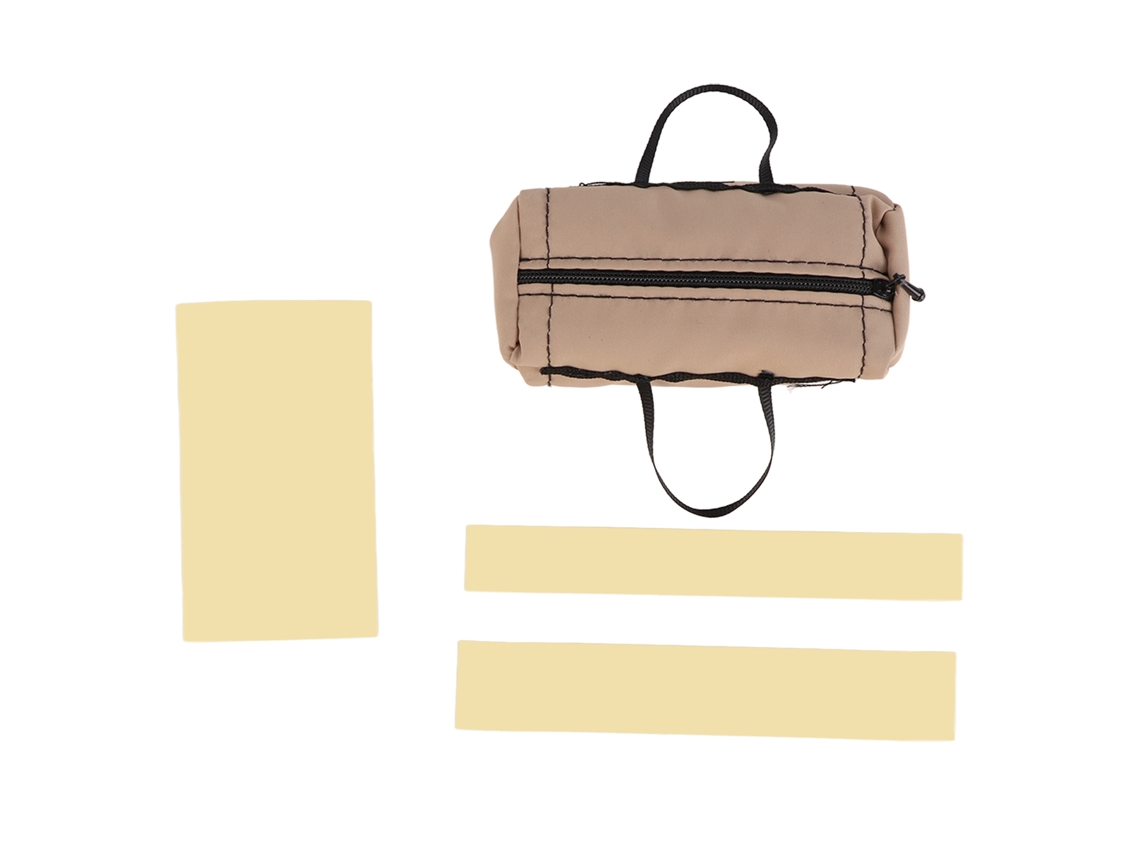 Mali bolsa de Mala Mini Rc 1/10 para Carro de Escalada Material Têxtil Resistente Acessório Realista Khaki