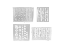Molde De Silicone Flexível Para Nail Art Com Desenhos De Borboletas E Flores. Acessório Para Padrões Práticos Em Relevo. Hengrongshen