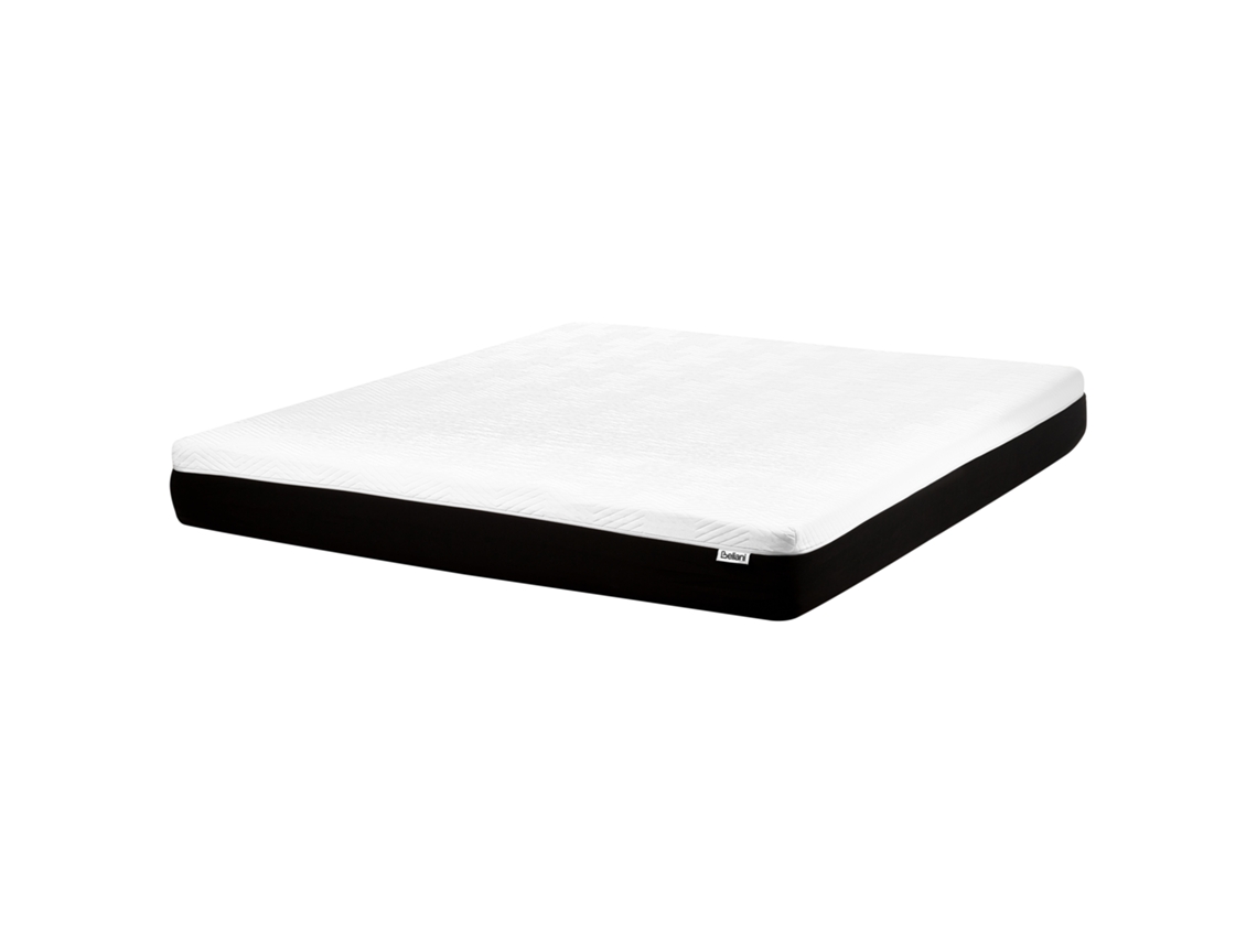 Colchão de casal de média firmeza BELIANI Spongy de Espuma de memória Branco 180x200x25