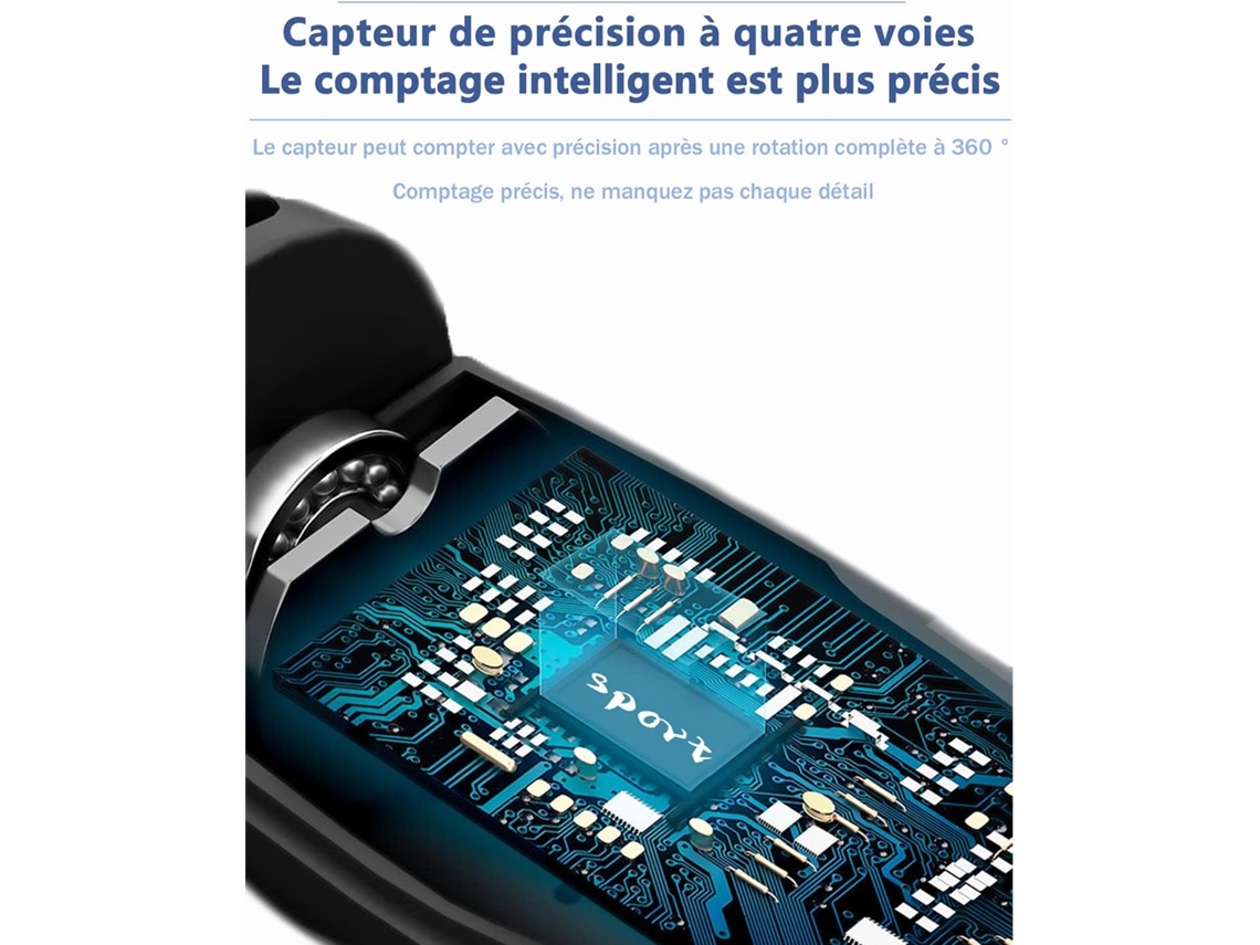 Lurelia Corda De Saltar Ajustável Sem Fio, Com Contador, Rotação 360°, Led, Antiderrapante