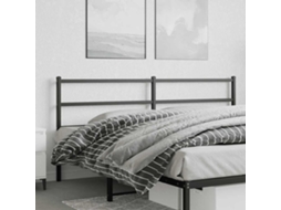 Vidaxl Cabeceira De Substituição 193 Cm Metal Preto