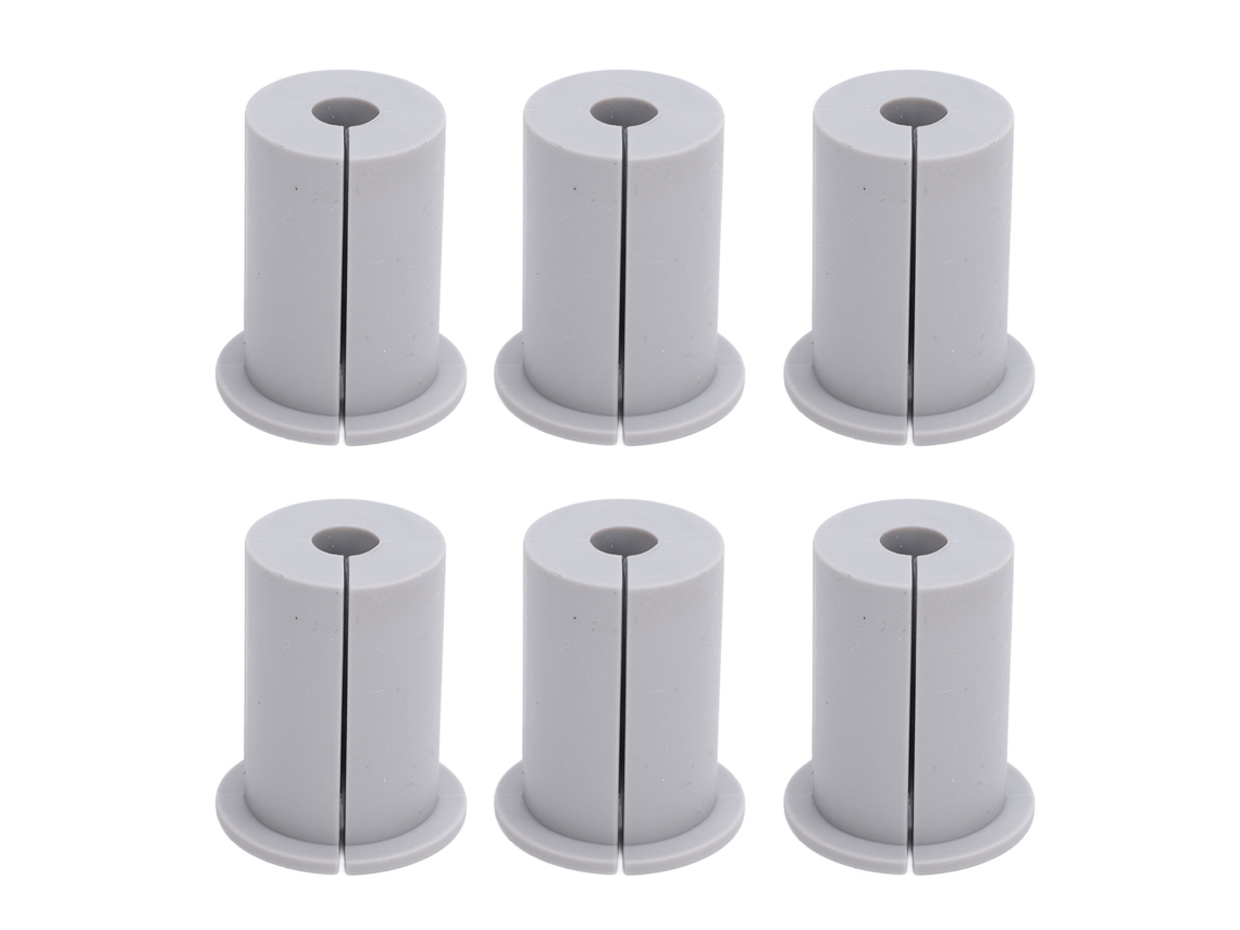 Kit de Vedantes para Cabo Ethernet 6pcs Silicone Passagem Parede 1 Polegada Grommet | S/MARCA