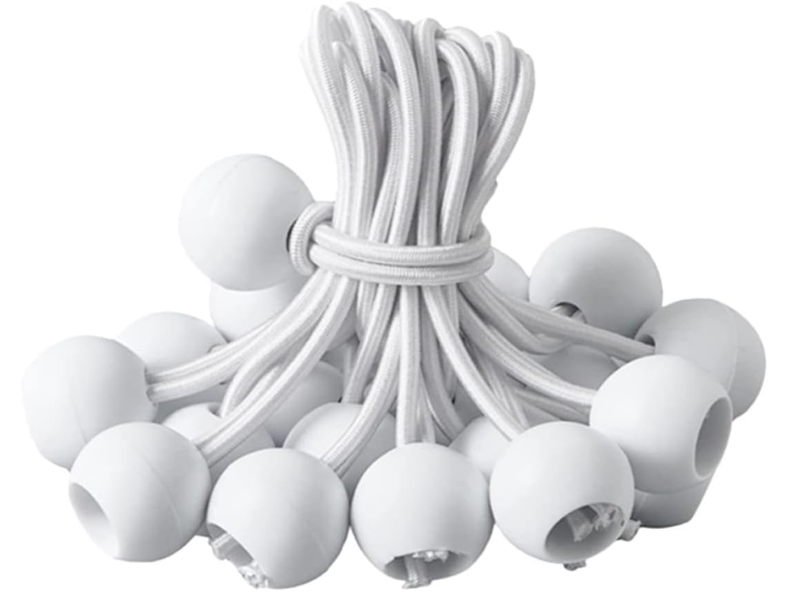 Conjunto De 50 Bolas Corda Elástica 25cm Para Amarração
