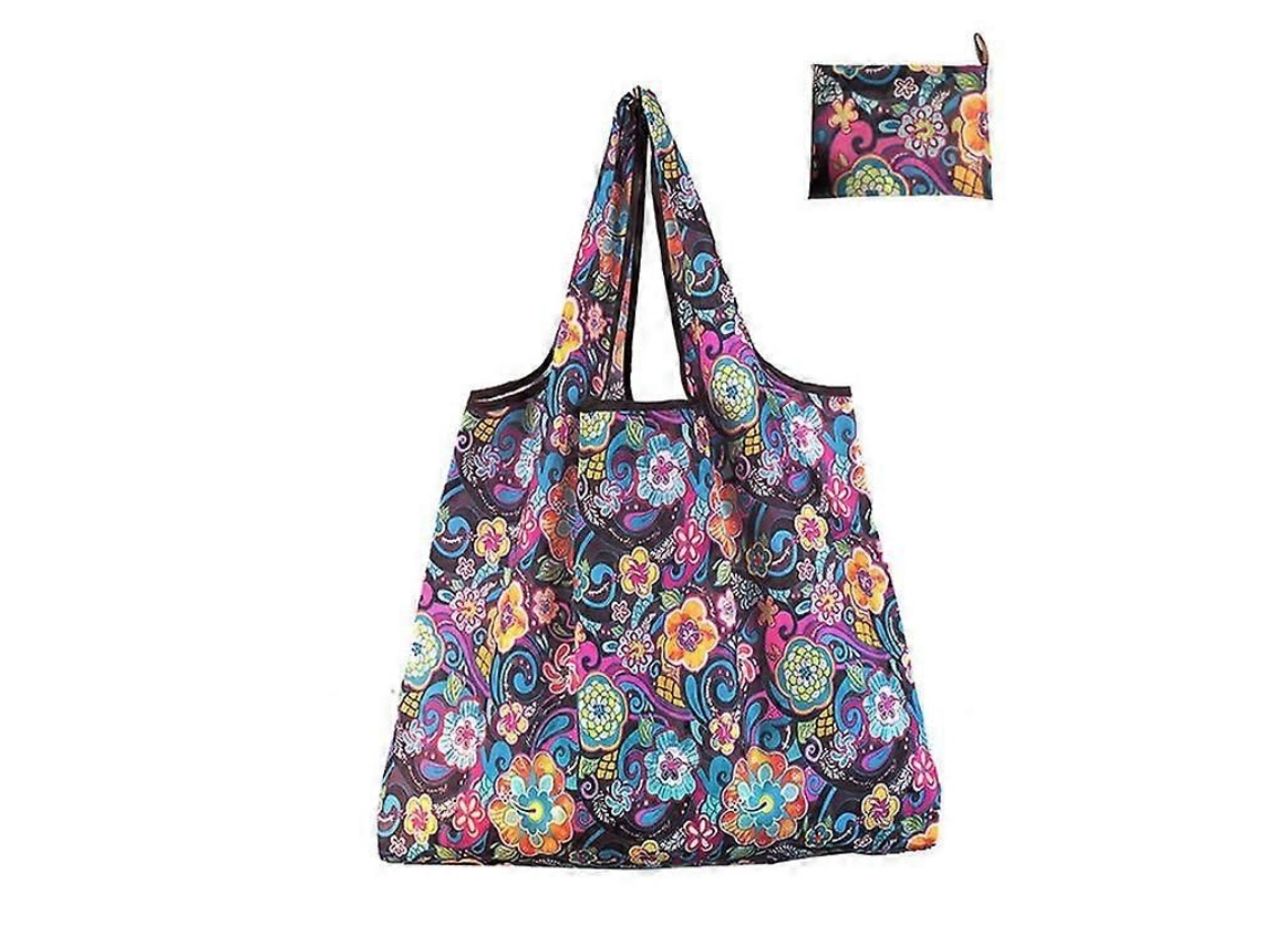 Sacola De Compras Dobrável D-night, Grande, Impermeável, Reutilizável E Lavável, Ideal Para Supermercados E Compras Em Geral. Bolsa De Mão Resist